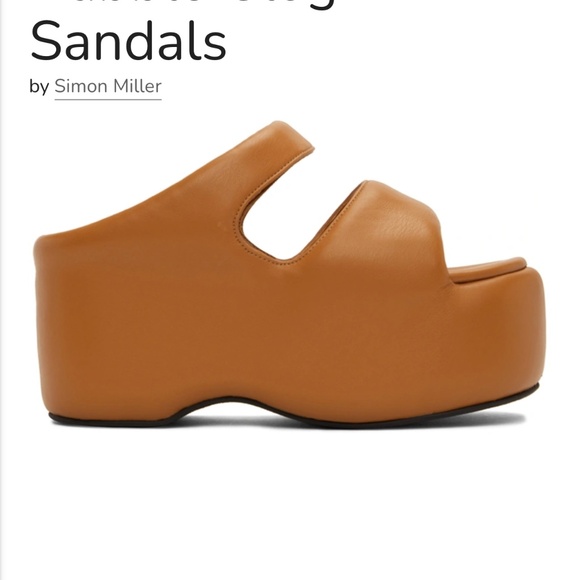 Simon Miller Orange Platform Sandals - Picture 3 of 8